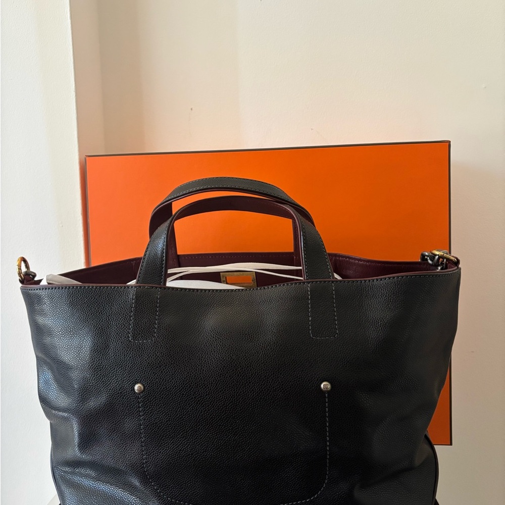 Chanel Mademoiselle Lock Chain Tote Glazed Calfskin Large - Picture 2 of 10